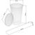 Trinkbecher "Vital". 500 ml mit Deckel und Strohhalm (Bild 2)