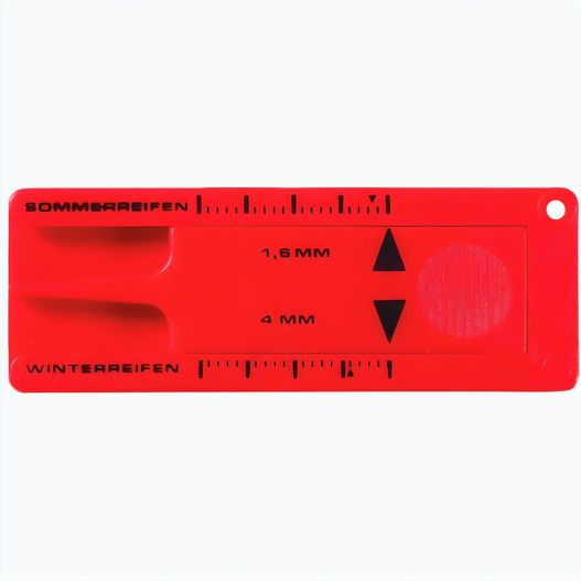 Produktabbildung Schlüsselanhänger "Reifenprofilmesser" Schlüsselanhänger "Reifenprofilmesser" (Bild 1)