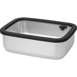Edelstahl-Lunchbox mit Glasdeckel "RILO". 1100 ml