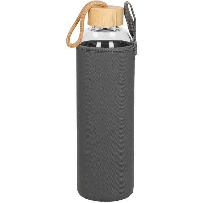 Glasflasche mit Hülle "Bamboo" 1,0 l