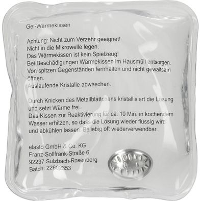 Gel-Wärmekissen "Quadrat"