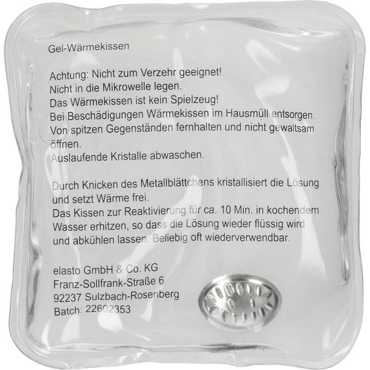 Produktabbildung Gel-Wärmekissen "Quadrat" Gel-Wärmekissen "Quadrat" (Bild 1)