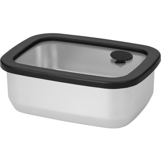 Edelstahl-Lunchbox mit Glasdeckel "RILO". 550 ml (Bild 1)