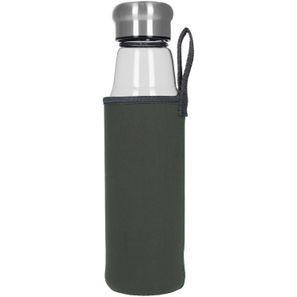 Glasflasche mit Hülle "Life" 0,55 l