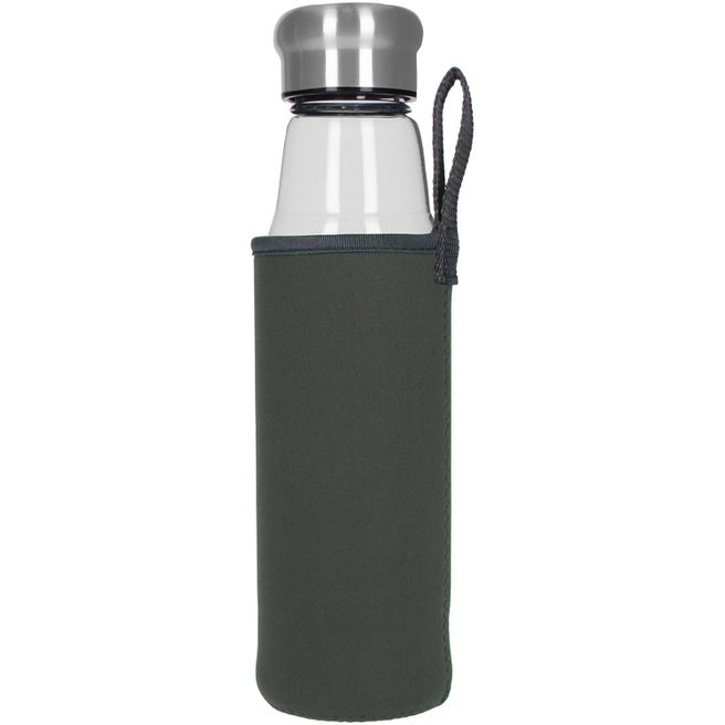 Glasflasche mit Hülle "Life" 0,55 l