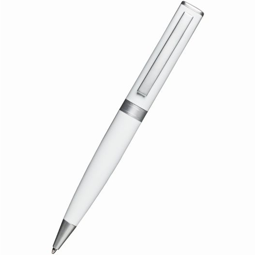 ein stift mit einer silbernen spitze und einem weißen körper Kugelschreiber CLIC CLAC-CAMPBELLTON (Bild 1)