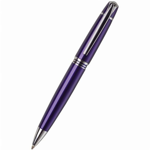 ein stift mit einem violetten finish und silbernen trimm Kugelschreiber (Bild 1)