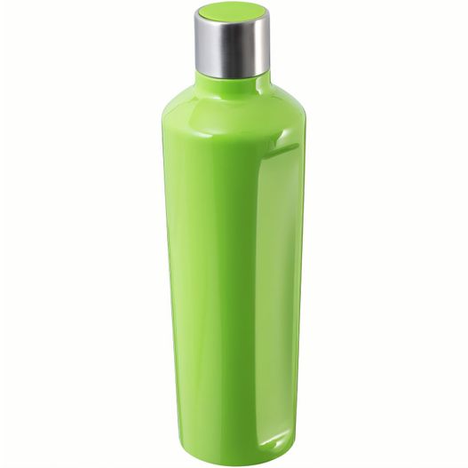 eine grüne flasche mit einem silbernen deckel Thermotrinkflasche (Bild 1)