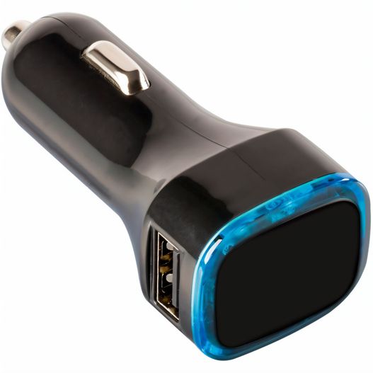 ein auto-ladegerät mit einem blauen led USB-Autoladeadapter (Bild 1)