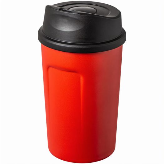 eine rote tasse mit einem schwarzen deckel und einem schwarzen deckel THIONVILLE (Bild 1)
