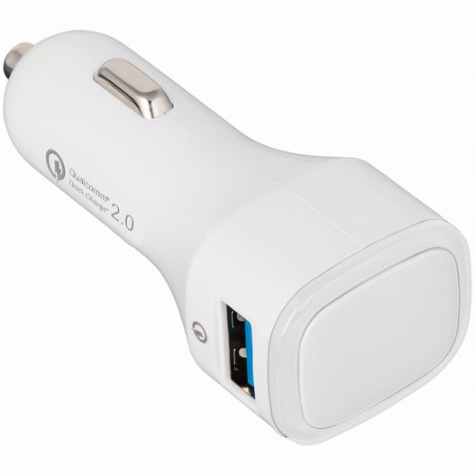 ein weißes auto ladegerät mit einem usb-port USB-Autoladeadapter Quick Charge 2.0® (Bild 1)