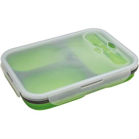 eine grüne und weiße lunchbox mit deckel SILLIAN (Bild 1)