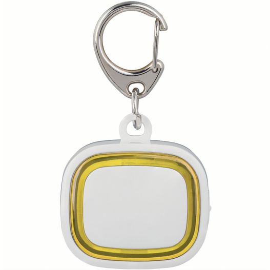 eine weiße und gelbe quadratische schlüsselkette Schlüssellicht aufladbar COLLECTION 500 (Bild 1)