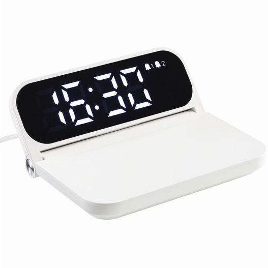 eine weiße uhr mit einem schwarzen gesicht und einem weißen rücken BOXBURN (Bild 1)