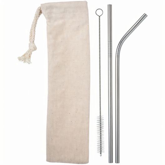 ein stroh und eine tasche mit zwei strohhalmen Strohhalm (Bild 1)