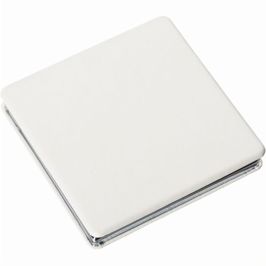 ein weißer laptop-computer, der auf einer weißen oberfläche sitzt Taschenspiegel (picture 1)