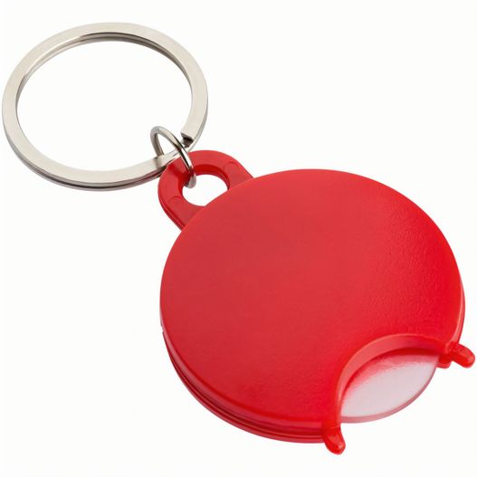 eine rote schlüsselanhänger mit einem weißen knopf TALLULAH (Bild 1)