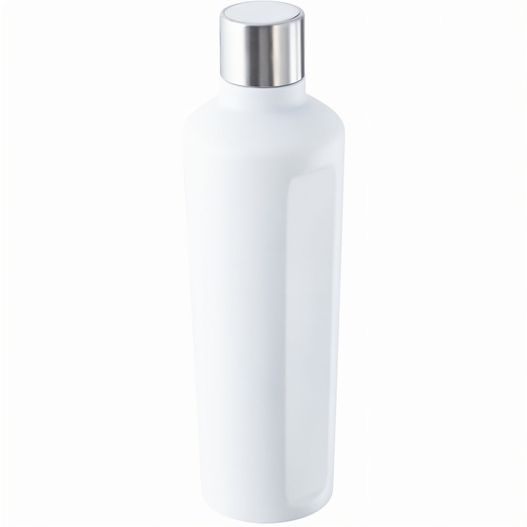 eine weiße flasche mit einem silbernen deckel Thermotrinkflasche (Bild 1)
