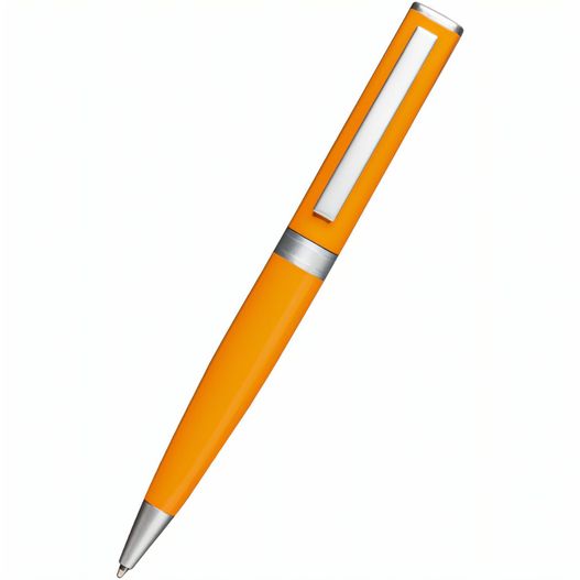 ein stift mit einem gelben körper und silbernen trimm Kugelschreiber CLIC CLAC-CAMPBELLTON (Bild 1)