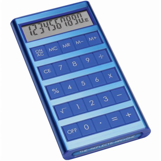 ein blauer taschenrechner mit weißem hintergrund MACHINE (Bild 1)