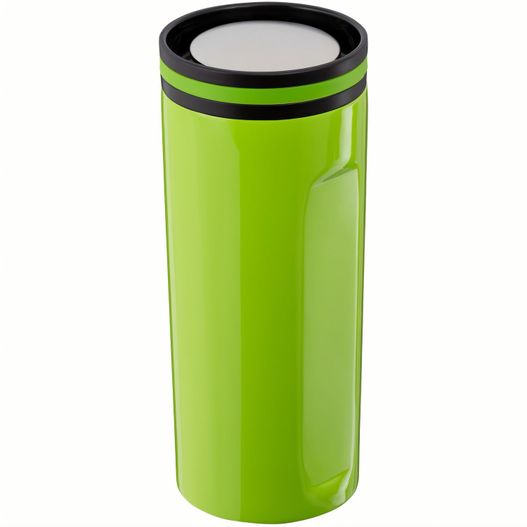 eine grüne mülldose mit schwarzem deckel STEELONE (Bild 1)