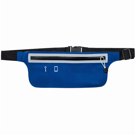 eine blaue fanny tasche mit reißverschluss auf der vorderseite HIP BAG (Bild 1)