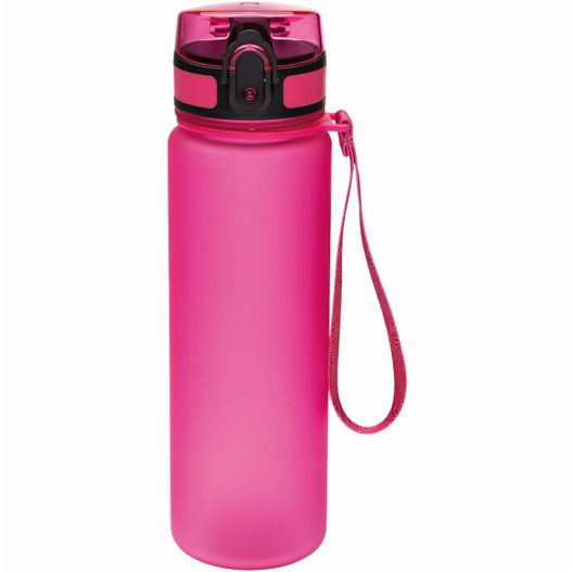eine rosa wasserflasche mit schwarzem deckel CASAN (Bild 1)
