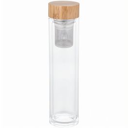 Glasflasche mit Teesieb