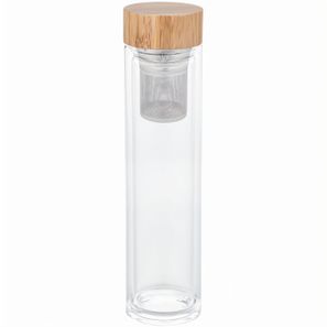 Glasflasche mit Teesieb