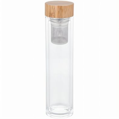 Glasflasche mit Teesieb