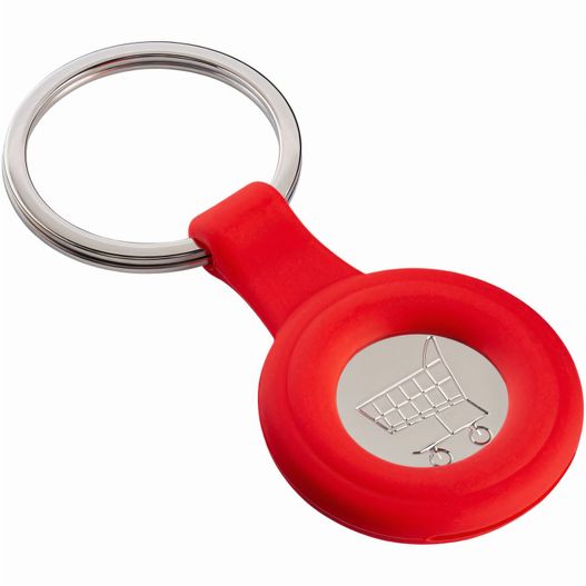 eine rote schlüsselanhänger mit einem metallring Schlüsselanhänger RE98-PORTOLA (Bild 1)