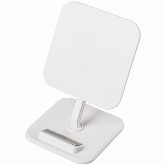 ein weiß quadratisch geformtes gerät steht mit einem handy GIJÓN II (Bild 1)