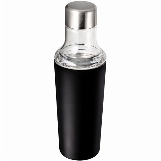 eine schwarze glasflasche mit silbernem deckel 3-in-1 Becher (Bild 1)