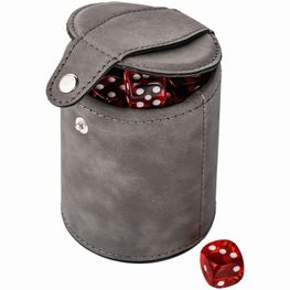 Knobelbecher mit 5 Würfeln