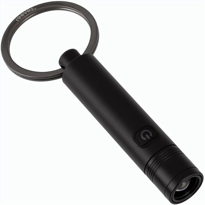 Produktabbildung Schlüsselanhänger mit wiederaufladbare LED Taschenlampe REEVES-PORTO LIGHT Schlüsselanhänger mit wiederaufladbare LED Taschenlampe REEVES-PORTO LIGHT