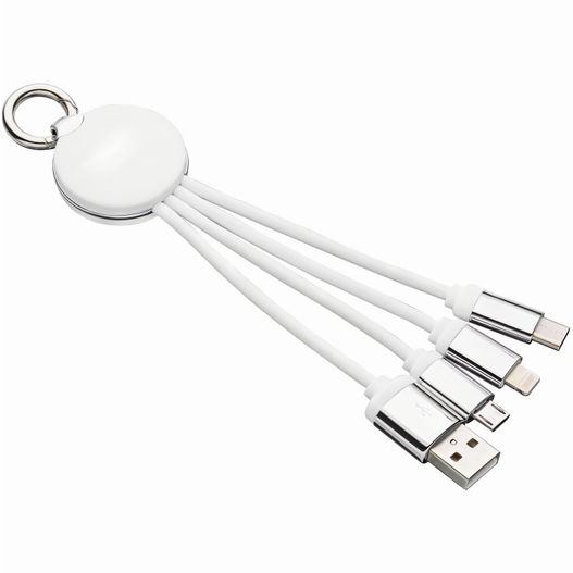 eine weiße schlüsselkette mit drei usb-kabeln PUHALANI (Bild 1)
