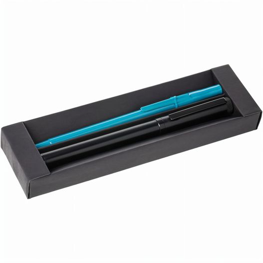 ein stift in einer schwarzen box mit einem blauen griff Kugelschreiber (Bild 1)