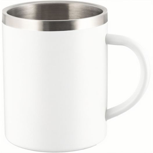 ein weißer becher mit einem griff auf weißem hintergrund IRVINE (Bild 1)