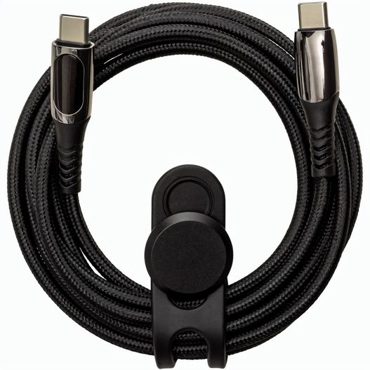 USB-C Kabel mit Display und Kabelbinder (Bild 1)