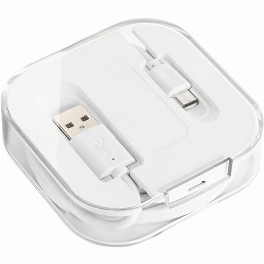 eine weiße box mit einem usb-kabel an ihm befestigt Wireless Charger (Bild 1)
