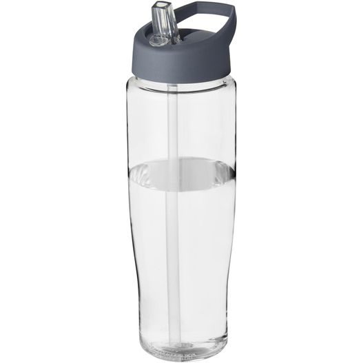eine wasserflasche mit einem stroh darin H2O Active® Tempo 700 ml Sportflasche mit Ausgussdeckel (Bild 1)