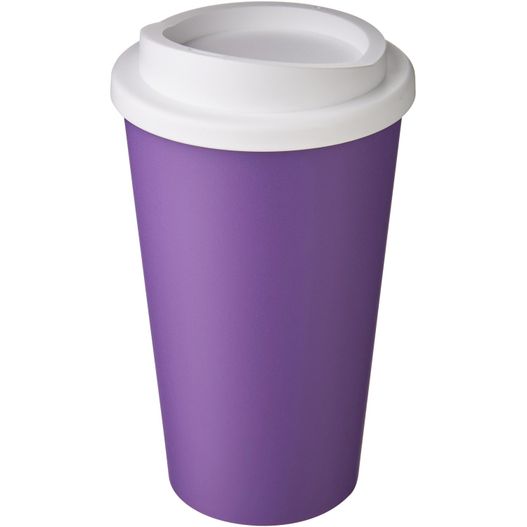 eine lila tasse mit einem weißen deckel und einem weißen deckel Americano® 350 ml Isolierbecher (Bild 1)