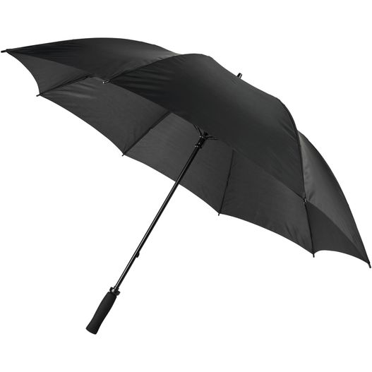 ein schwarzer regenschirm mit schwarzem griff auf weißem hintergrund Grace 30“ windfester Golfschirm mit EVA-Griff (Bild 1)