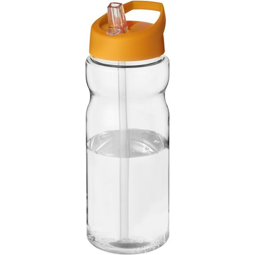 eine wasserflasche mit einem stroh darin H2O Active® Base 650 ml Sportflasche mit Ausgussdeckel (Bild 1)