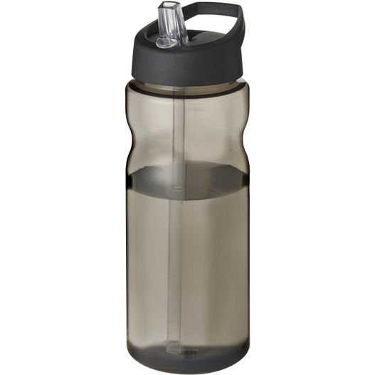 eine wasserflasche mit deckel und stroh H2O Active® Eco Base 650 ml Sportflasche mit Ausgussdeckel (Bild 1)