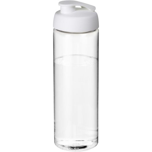eine klare wasserflasche mit weißem deckel H2O Active® Vibe 850 ml Sportflasche mit Klappdeckel (Bild 1)