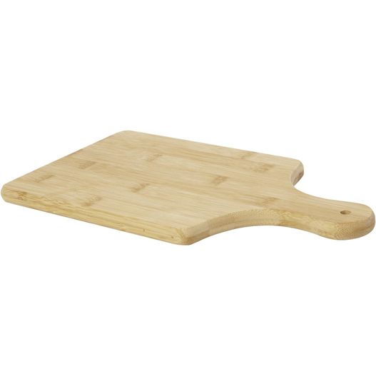 ein schneidbrett mit griff auf weißem hintergrund Quimet Schneidebrett aus Bambus (Bild 1)