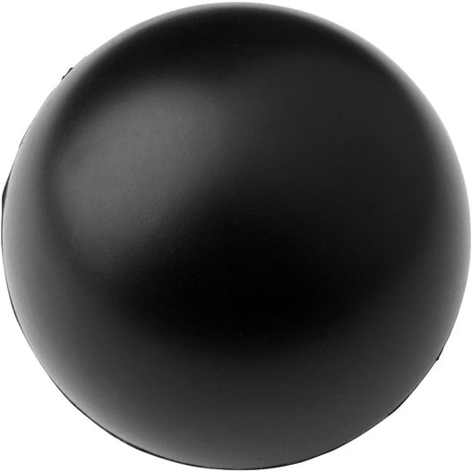 eine schwarze kugel auf weißem hintergrund Cool runder Antistressball (Bild 1)