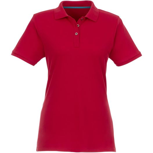 ein frauen rot poloshirt Beryl Poloshirt aus Bio-Recyclingmaterial für Damen (Bild 1)