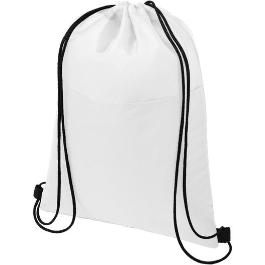 eine weiße tasche mit einer schwarzen saite Oriole Kühltasche mit Kordelzug 5L (Bild 1)